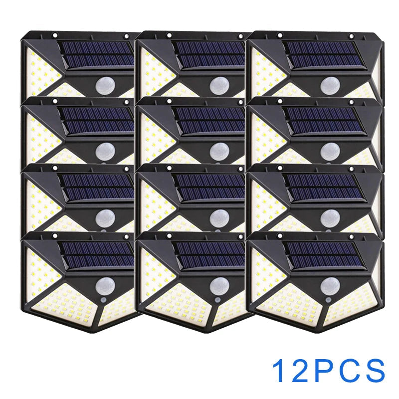 Solarleuchte mit PIR-Bewegungssensor, 270° Weitwinkel