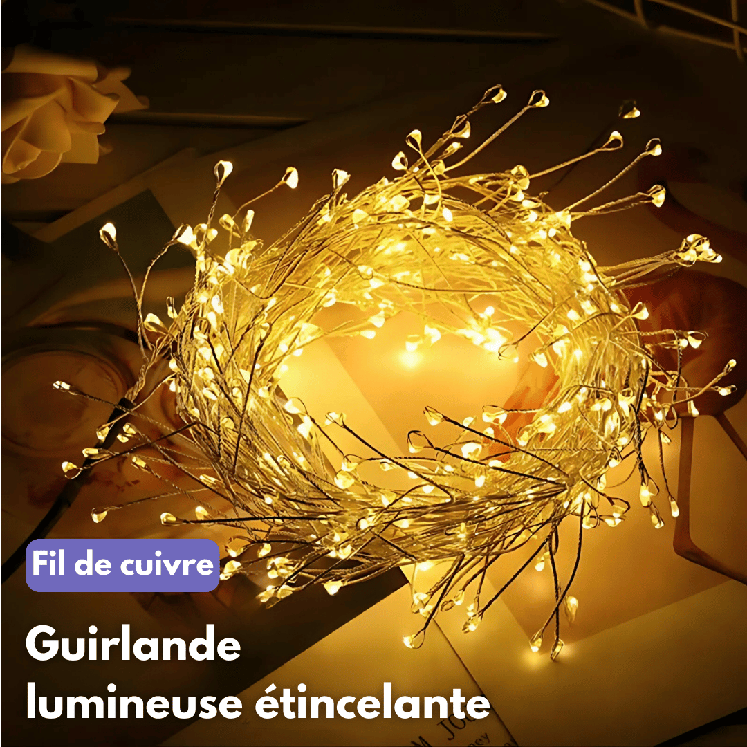 Guirlande lumineuse en fil de cuivre