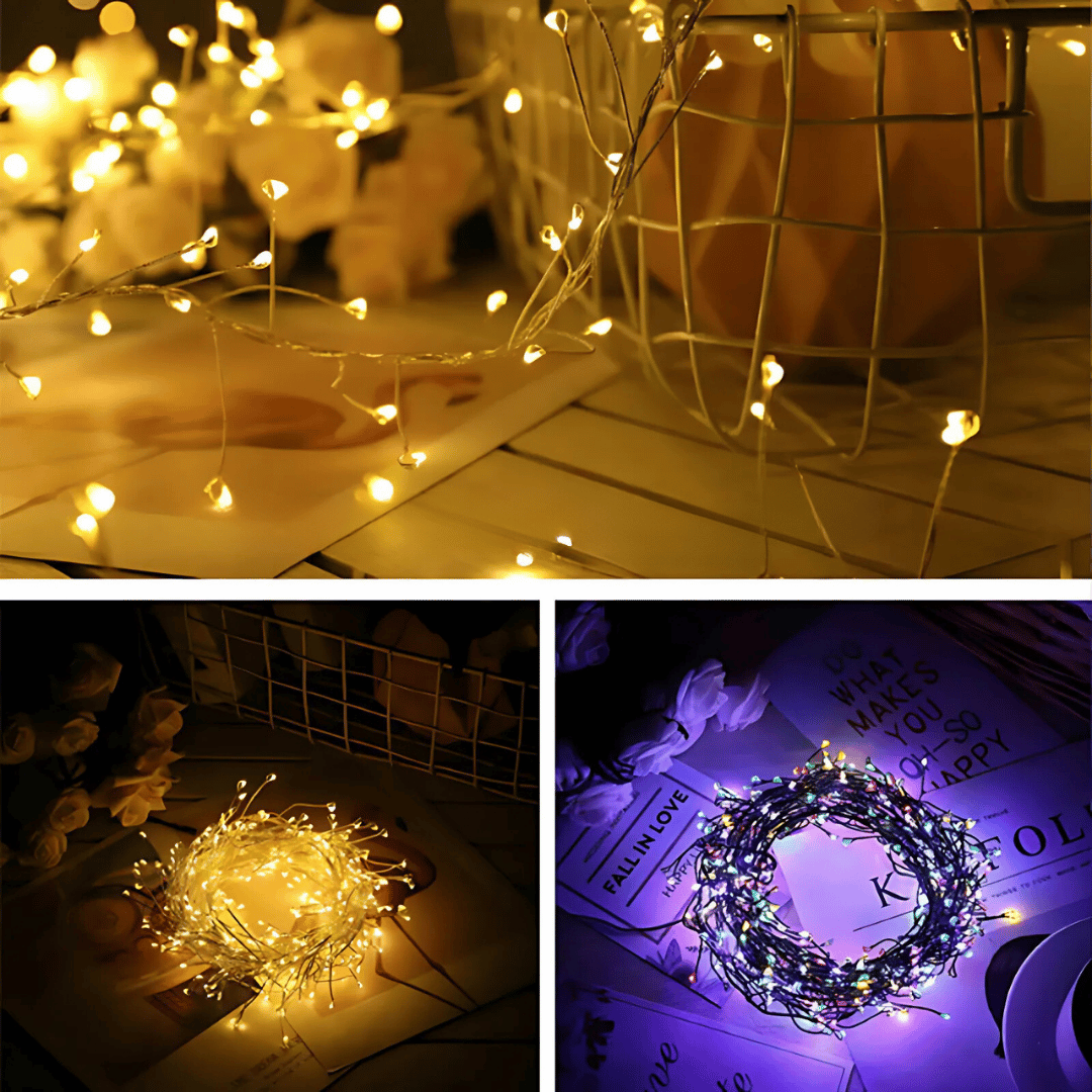 Guirlande lumineuse en fil de cuivre